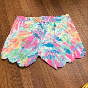 Lilly Pulitzer Buttercup Shorts Multi Sparkling Sands Size 0 CON46)